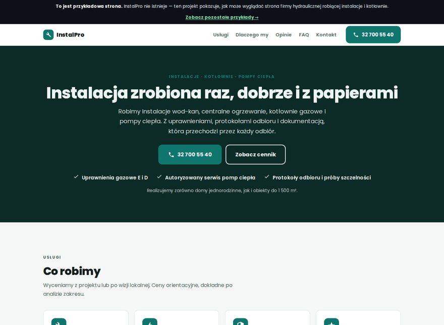 Przykładowa strona — InstalPro