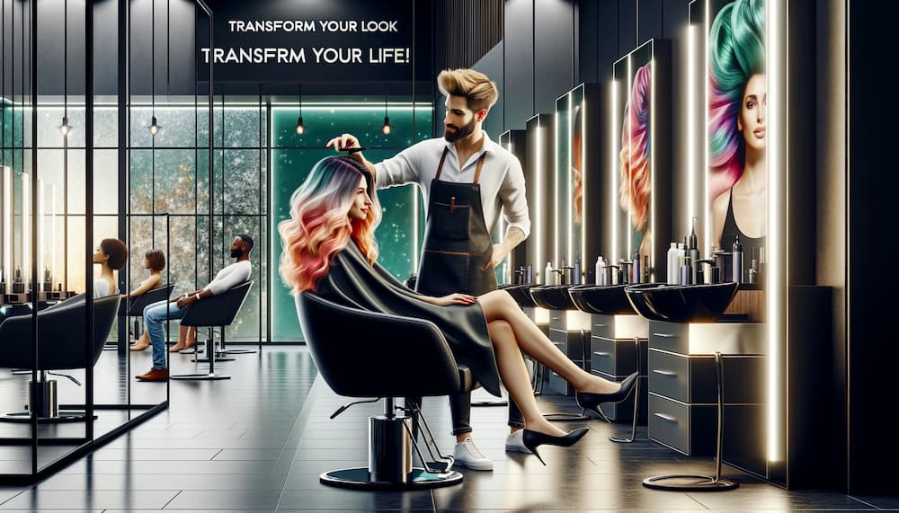 przyklad reklamy wizualnej fryzjer