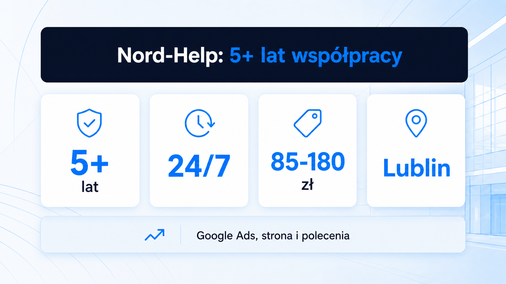Nord-Help — case study marketingu firmy osuszającej mieszkania: 5+ lat współpracy i polecenie do Lublina